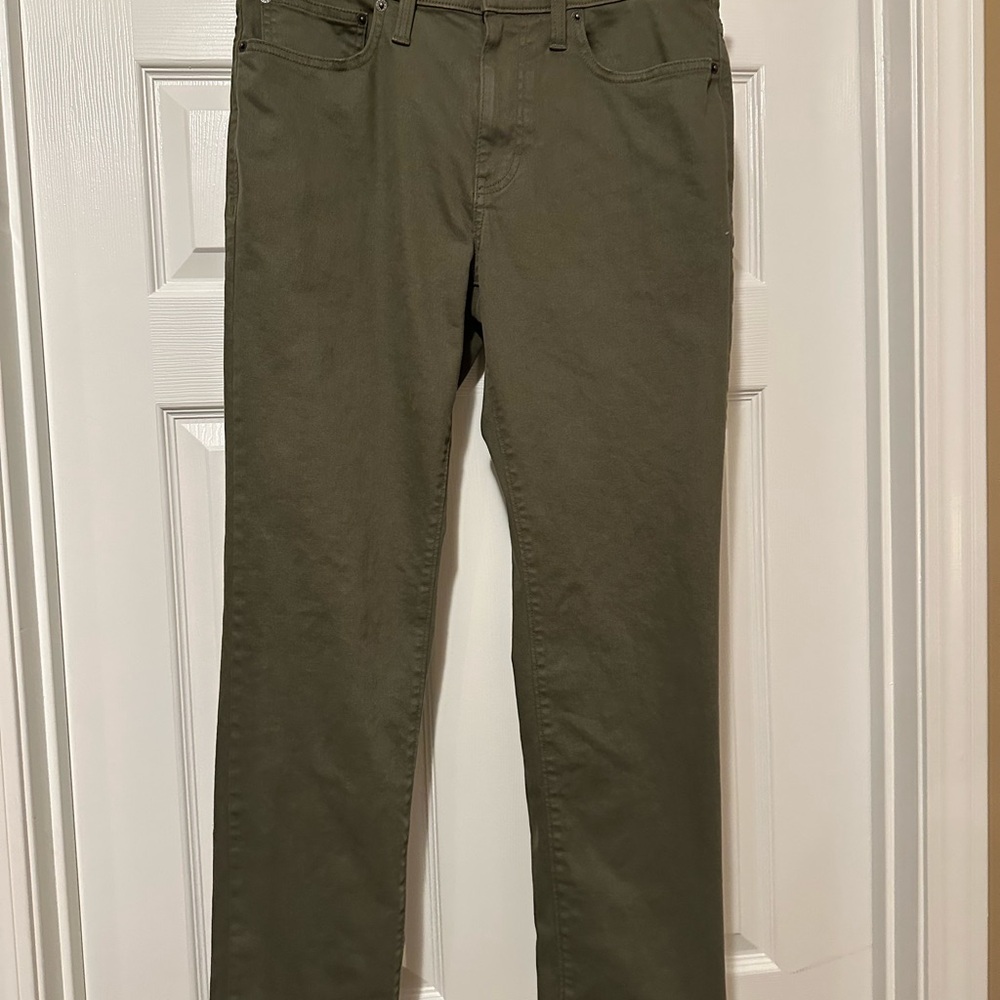 J. Crew Flex Straight Olive Green Pants NWOT